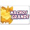 Signmission Nachos Grande Banner Concession Stand Food Truck Single Sided B-120 Nachos Grande19 - alternate 1